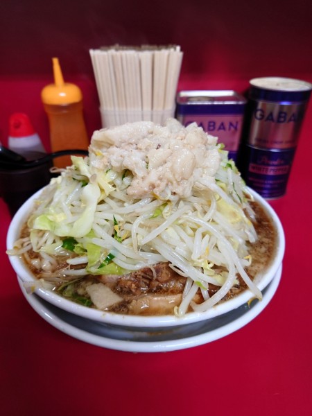 「大豚ラーメン  野菜  ニンニク  アブラ」@ラーメン二郎 中山駅前店の写真