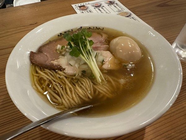 「塩ラーメン　味玉トッピング」@MEN SONANの写真