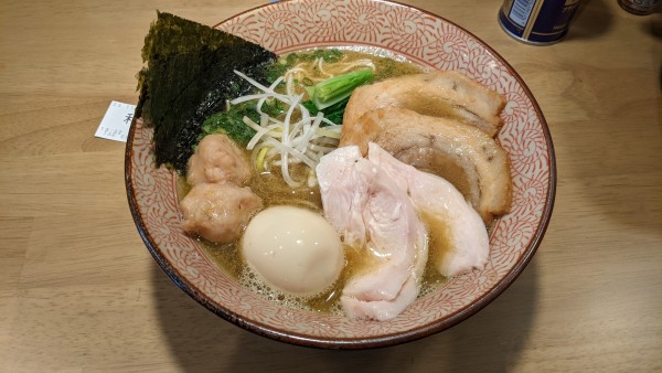 「特製伊勢海老出汁中華蕎麦(塩)+和え玉」@麺屋いとう 東金店の写真
