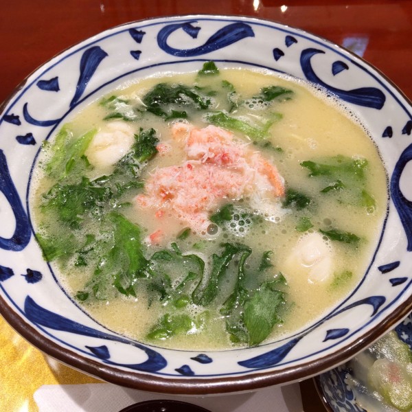 「【季節限定】かにレタスラーメン（￥1,400）」@麻布茶房 グランデュオ蒲田店の写真