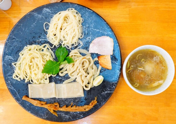 「4種合盛り醤油つけ麺＋味玉」@和渦製麺の写真