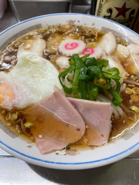 「五目そば 半熟卵変更」@中華そば みたかの写真