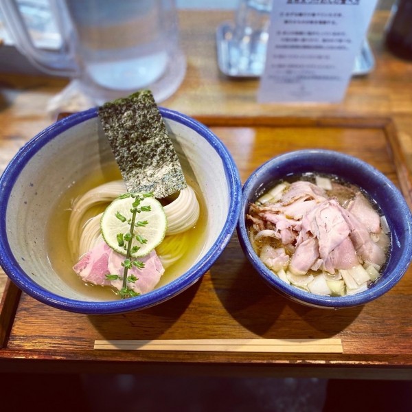 「昆布水つけめん塩　ちょい肉増し」@YOKOKURA STOREHOUSEの写真