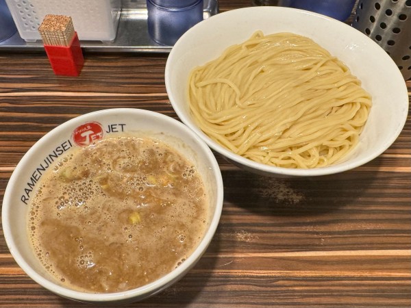 「鶏煮込みつけ麺」@ラーメン人生 JET 福島本店の写真