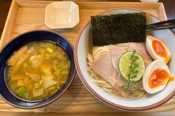 「特製昆布水つけ麺(正油)」@KUMAGAYA RAMEN STANDの写真