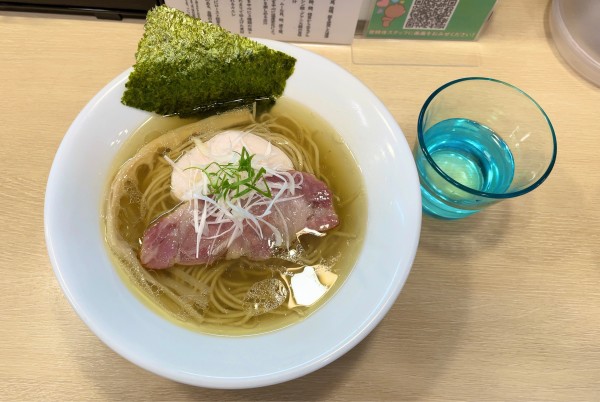 「鶏らぁめん(白) & ネギチャーシューごはん（塩）」@麺屋 いちょうの写真