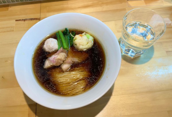 「醤油 中華そば & 松茸ご飯小盛り」@猫と月の写真