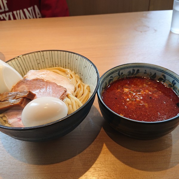 「味玉辛つけ麺」@らぁ麺 ふじ田 水戸本店の写真