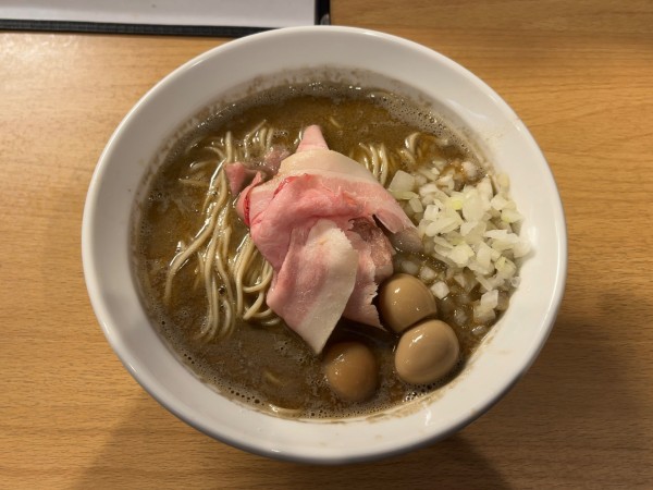 「【限定】濃厚甘海老蕎麦＋うずら味玉」@麺処 にぼし香の写真