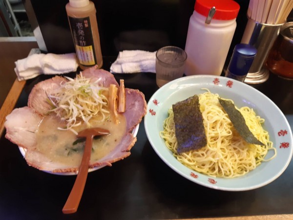 「ネギチャーつけ麺大盛り」@壱発ラーメン 相模原店の写真