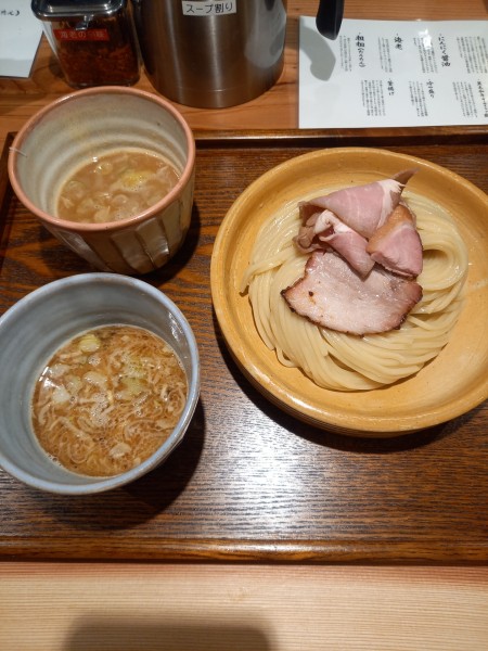 「つけ汁２種つけ麺￥1250」@あいだやの写真