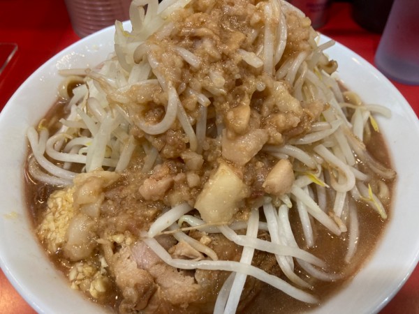 「ラーメン+ヅケアブラ+ニンニク」@千里眼の写真