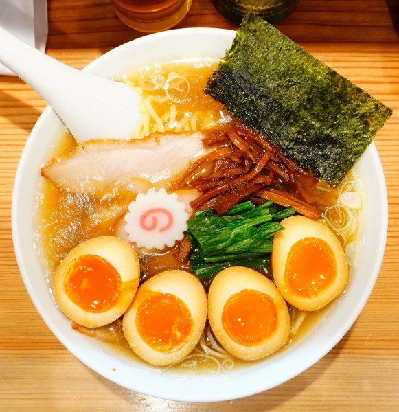 「しおラーメン＋味玉Ｗ＋COEDO毬花」@オランダ軒の写真