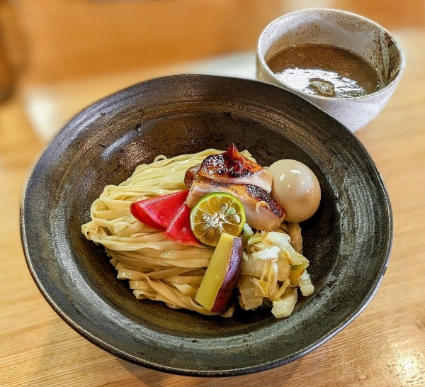 「秋刀魚つけそば【期間·数量限定】」@麺 㐂色の写真
