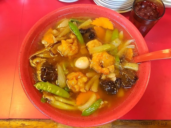 「えびうま煮そば（大盛）」@中華そば アサヒ軒の写真