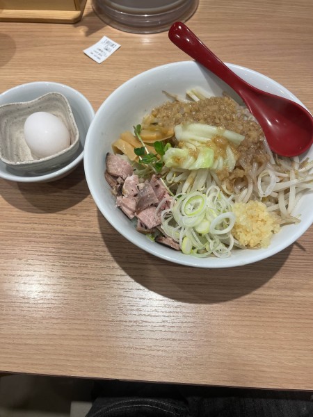 「まぜそば」@鶏と魚だしのつけめん哲 溝の口店の写真