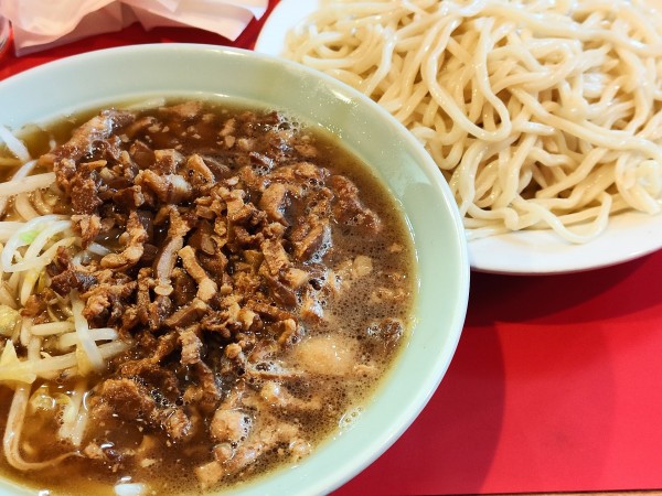 「チャシューやさいつけそば（中盛）」@丸長 目白店の写真