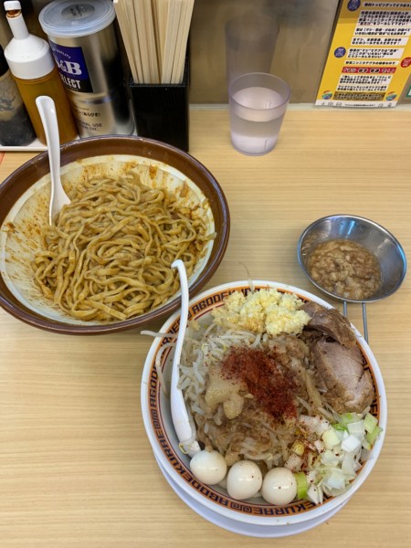 「辛い汁なし」@麺屋 顎で喰らえの写真