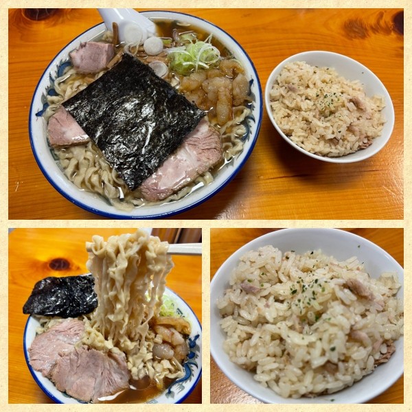 「中華そば 小盛 800円・ライス 100円」@ケンちゃんラーメン 大山支店の写真