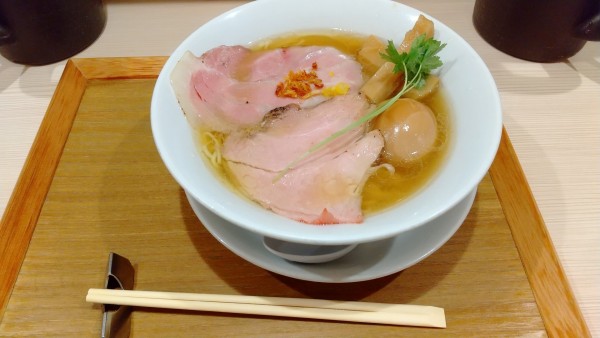 「黄金貝ラーメン味玉1150円」@なにわ麺次郎 然の写真