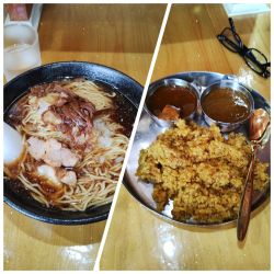 大盛り中華そばカリーセット　1200円