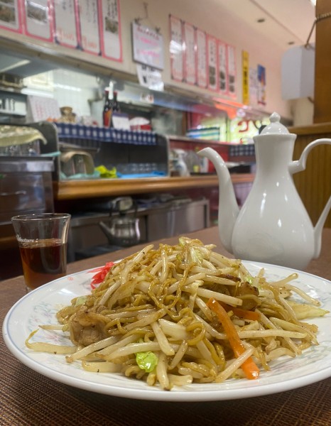 「焼きそば(ソース)620円」@中華料理 栃尾の写真