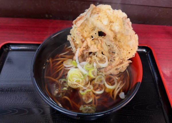 「野菜天そば(ごぼう天/390円)」@蓼科の写真