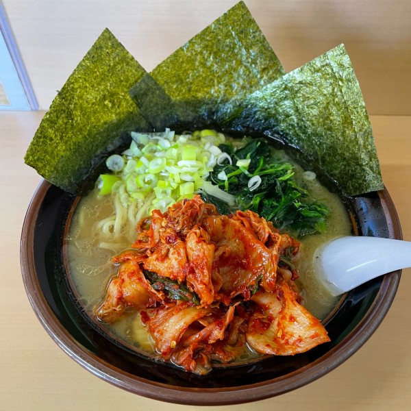 「キムチラーメン」@らーめん一家の写真