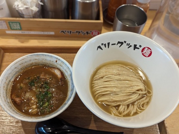 「限定　油かすのW煮干しつけ麺」@ベリーグッド麺の写真