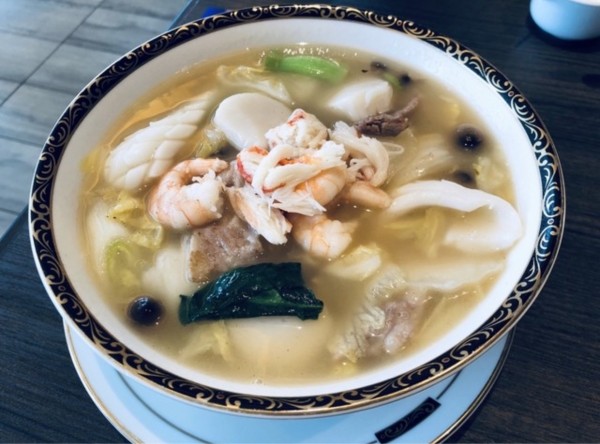 「海の幸と季節野菜の五目麺」@銀座アスター 目黒テラスの写真