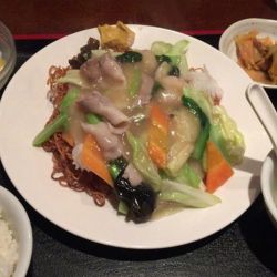 五目餡掛け焼そば