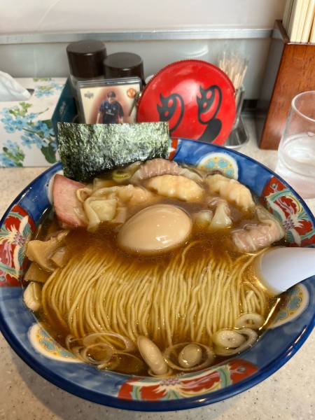 「ミックスワンタンメン　大盛り　玉子」@たんたん亭の写真