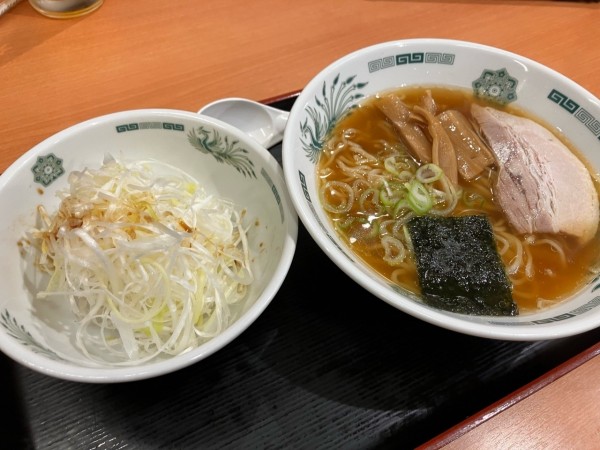 「ネギ中華そば540円」@日高屋 新八柱店の写真