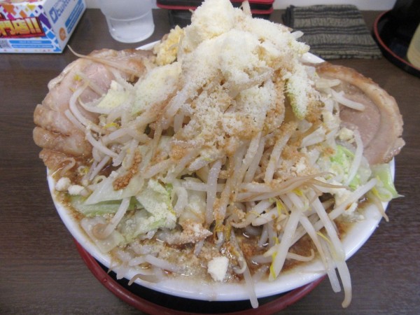 「カレーラーメン(1200円)+豚増し2+チーズ追い飯」@麺屋 元の写真