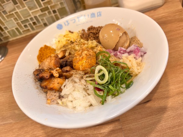 「【限定】まぜそば 山椒トッピング」@はつがい商店の写真