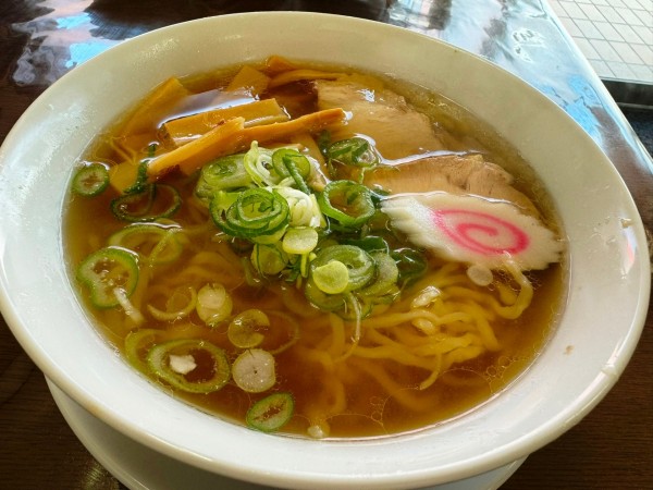 「中華そば＋餃子」@手打ち中華そば やまの風の写真