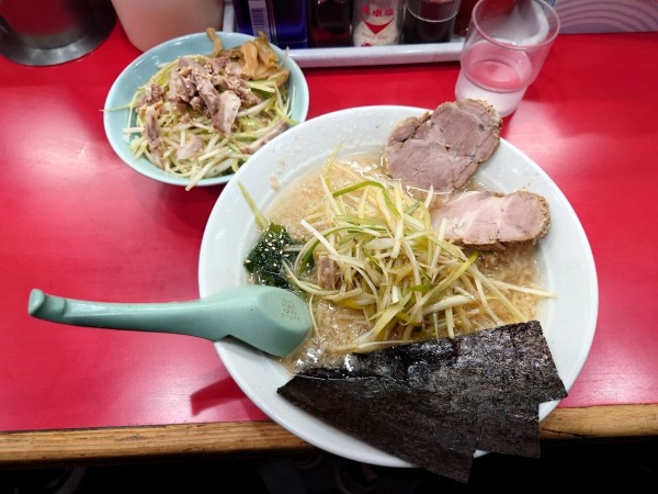 「かいざんラーメン ネギ丼」@かいざん 西船橋店の写真