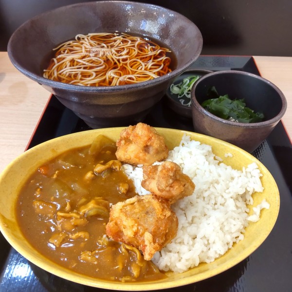 「日替わり得セット（￥730）＋三陸わかめ（クーポン）」@ゆで太郎 大井競馬場前店の写真