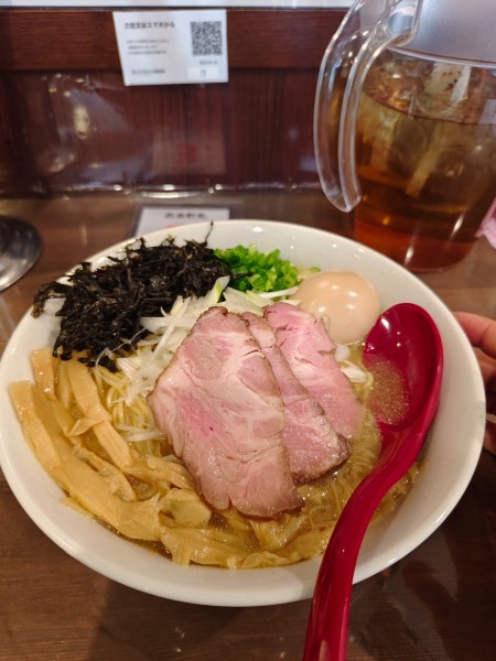 「特性鶏白湯ラーメン塩大盛」@鶏白湯ラーメンとりまるの写真