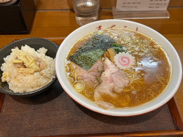 「政好セット（中華そば＋ミニ生姜めし）」@中華そば政好の写真