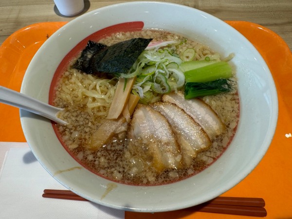 「背脂中華そば　麺大盛り」@幸楽苑 レイクウォーク岡谷店の写真