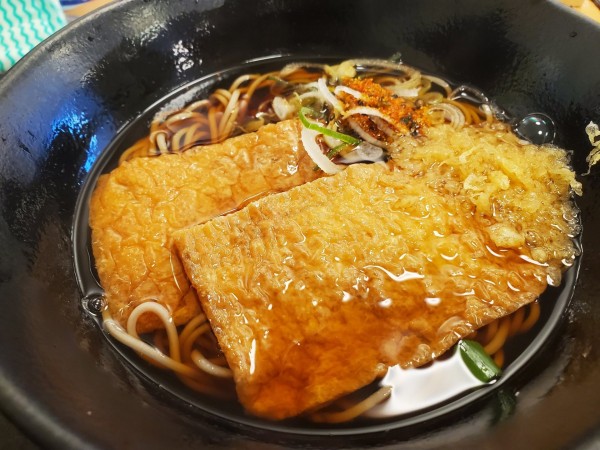 「きつねそば」@ゆで太郎 Tokyo-Bay 東雲駅前店の写真