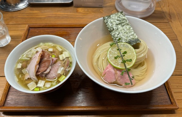 「味玉昆布水つけめん塩 肉増し（大）」@YOKOKURA STOREHOUSEの写真