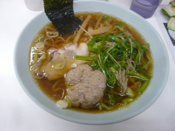 「せりラーメン（+サンマのつみれ一つ）（限定品）」@新角の写真