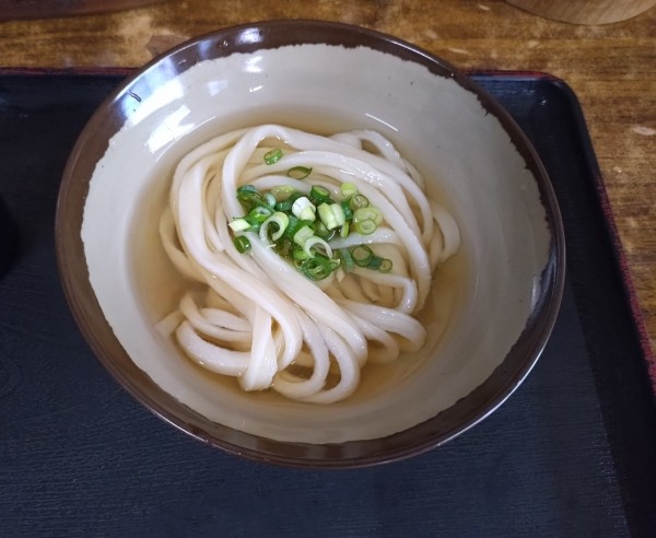 「ひやひやうどん小250円」@山内うどん店の写真