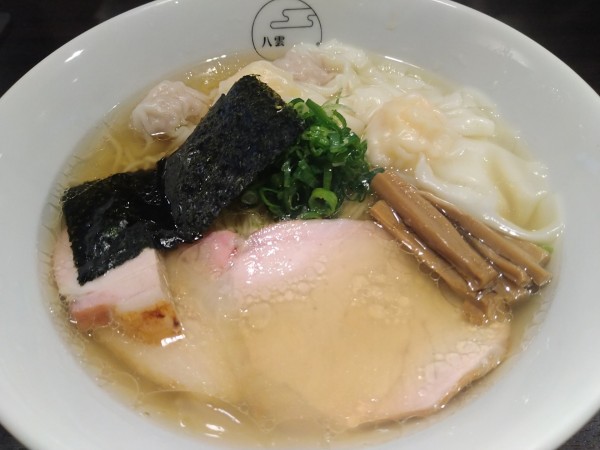 「特製ワンタン麺　白だし　ハーフ」@八雲の写真