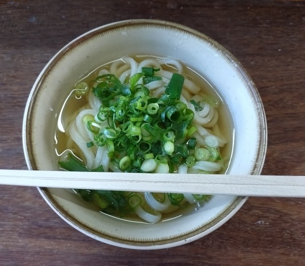 「かけうどん小250円」@なかむらうどんの写真