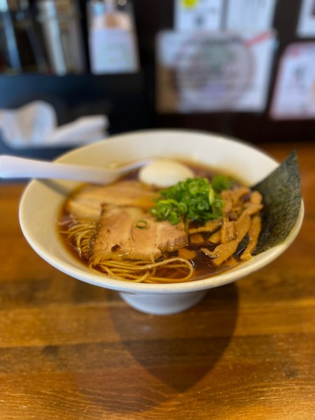「味玉醤油ラーメン　メンマトッピング」@中華そば 煖々の写真