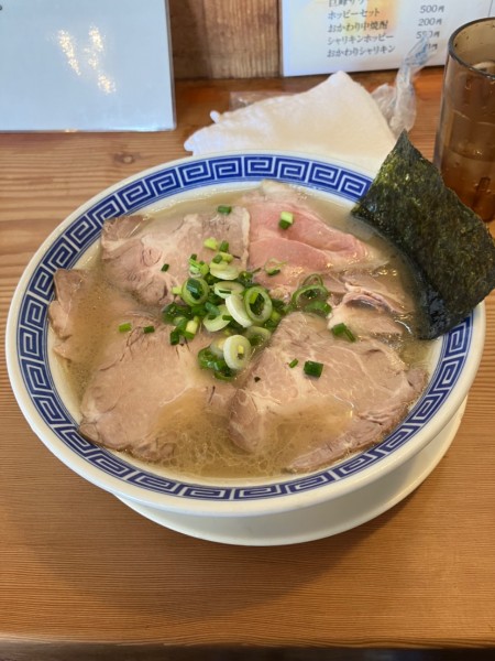 「チャーシュー麺　替え玉✖️2」@長浜豚骨 まるえいラーメンの写真