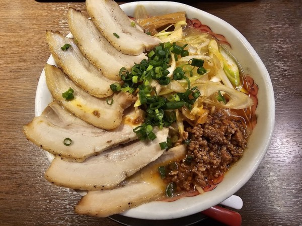 「ネギ味噌チャーシューメン　1230円（税抜）」@中華飯店 幡龍 イオンモールつがる柏店の写真